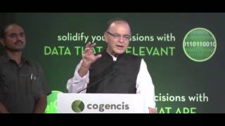 Finance Minister Arun Jaitley’s speech at Cogencis event [upl. by Frangos]