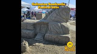 Galveston Sandcastle Festival 2024 sandcastle Hazydaze fieldtrip sandcastleday [upl. by Ilrak18]