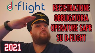 ⛔ COME REGISTRARSI SU DFLIGHT⛔ CON REGOLAMENTO EUROPEO OBBLIGATORIO TUTORIAL ✈✈✈ [upl. by Harvie]