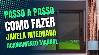 PASSO A PASSO  JANELA INTEGRADA 3 FOLHAS DA LINHA GOLD COM ACIONAMENTO MANUAL arquitetura obra [upl. by Sophie371]