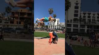 JACK PAYNE FLIPPING OVER SOFIE DOSSI Shorts [upl. by Theresita]