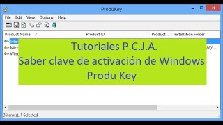 Saber la clave de activación de Windows PRODU KEY Clave del producto de Windows [upl. by Isawk748]