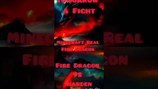 quotReal Minecraft Fire Dragon Tomorrow Epic Fire Dragon VS Warden Battle 🔥quot MinecraftFight [upl. by Oba]