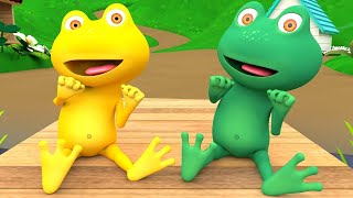 Happy Little Frogs Hopscotch By The Water Lily Pond  Baby Rhymes amp Song  Fun Kids Songs [upl. by Ynot]