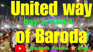 United Way Of Baroda garba unitedwaygarba unitedwayofbaroda2024 navratri day2Part 12024 [upl. by Alyehc280]