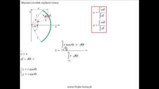 Mechanika techniczna 1b  środek cięzkości wwwfizykakursypl [upl. by Raknahs]