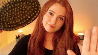 ASMR Helping You Fall Asleep Hair Brushing Stress Pulling Writing Face Tracing [upl. by Behnken]