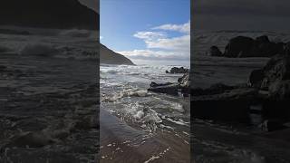 Fogarty Creek Beach 2 oregon travel scenery nature waves kingtide ocean oceanwaves asmr [upl. by Lundell666]