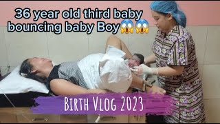 Emotional delivery painful labor  Birth Vlog  Bormal Delivery  Labor and delivery [upl. by Aianat]