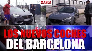 El Barcelona estrena nuevos coches I MARCA [upl. by Marvel]