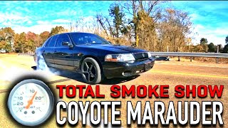 COYOTE SWAPPED Mercury Marauder hits 15LBS of boost TOTAL SMOKE SHOW [upl. by Isayg]