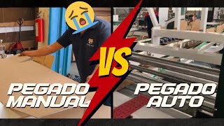 ¿Cómo pegar cajas 📦 ✋¿Pegado Manual o Automático🤖 Comparación tipo de pegado de cajas 📦 [upl. by Oiratnom295]