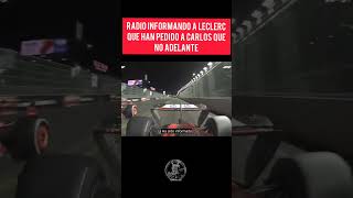 A Leclerc la rabia le invade f1 charlesleclerc carlossainz ferrari gplasvegas [upl. by Dlawso378]