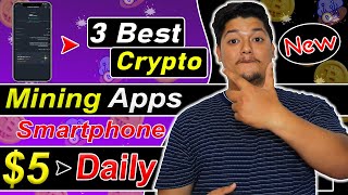 Mine 5 Crypto Daily 🔥  3 New Crypto Mining Apps In 2023 🤑  Best Bitcoin Mining Apps 2023 🎁 [upl. by Bekaj]