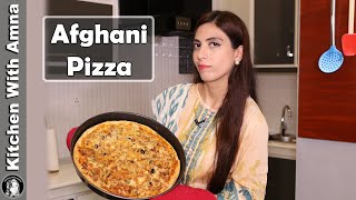 Afghani Chicken Tikka Pizza Recipe  How to make Pizza  Kitchen With Amna [upl. by Khudari]