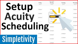 How to use Acuity Scheduling Squarespace  Tutorial for Beginners [upl. by Milicent]