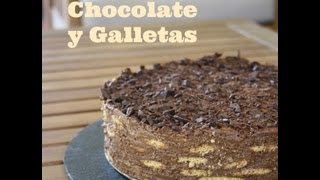 Tarta de chocolate y galletas [upl. by Adlay]