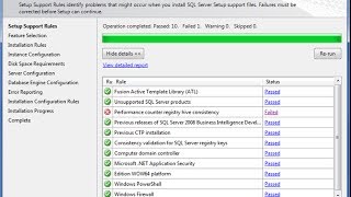 Fix Microsoft SQL 2008 Setup Performance Counter Registry Hive consistency check failed [upl. by Hbaruas659]