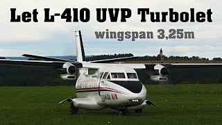 Let L410 Turbolet  325m scale RC airplane  4K  Nesvacily 2022 [upl. by Eed]