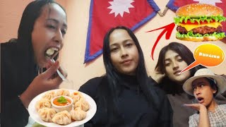 Viral Momo Khadai  Rojina Ko Burgerrr 😂 Aaja Din Vari Baari Maa Kaam  Laxmi Thapa  Luxme Thapa [upl. by Conah]