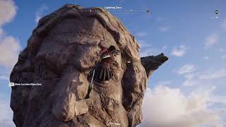 Climbing the Giant Statue of Zeus  Lightning Zeus to the Peak  Assassin Creed Odyssey [upl. by Maryanne]