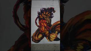 DragonBall super Goku dangerous monkeyfrom alcohol and pencil colour artdragon Ball superaetsorts [upl. by Milstone357]