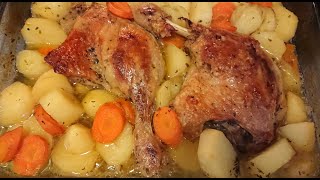 MA RECETTE DE RÔTI DE CANARD AU FOUR ACCOMPAGNE DE POMME DE TERRE [upl. by Tiga]