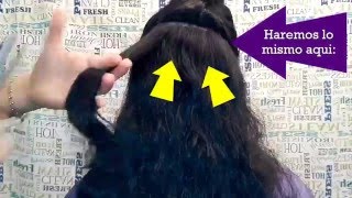 ♥ Entresacado Corte De Pelo Rizado  How To Cut Curly Hair♥ [upl. by Tildie]