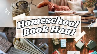 HUGE Homeschool Book Haul Thift Stores Yard Sales and Better World Books [upl. by Roselani]