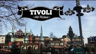 Tivoli Gardens Copenhagen All Rides amp Attractions [upl. by Erodeht]