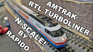 Rapido Amtrak NScale RTL Turboliner Unboxing [upl. by Zoa]