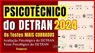 PSICOTECNICO DETRAN 2024 – Testes de atenção  Exames psicológicos  Avaliação Psicológica Detran [upl. by Annitsirhc]