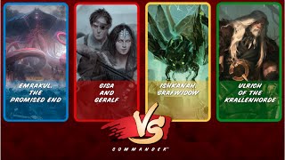 Commander VS S4E3 Emrakul vs Gisa and Geralf vs Ishkanah vs Ulrich MtG Multiplayer [upl. by Laidlaw331]