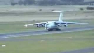 Russian IL76 attempts to crash during takeoff [upl. by Heathcote]