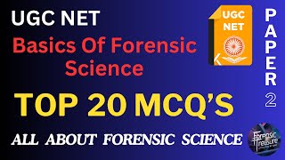 Basics Of Forensic Science  UGC NET  MCQS  TANVI [upl. by Elberta]