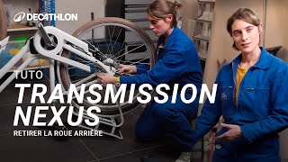 TUTO  Transmission Nexus comment changer la roue arrière  🚲 I Decathlon [upl. by Papert]