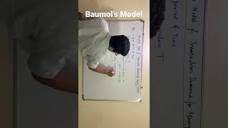 Baumol’s Transaction Demand Model money economics macroeconomics [upl. by Ainirtac]