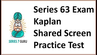 Series 63 Shared Screen Practice Test [upl. by Amikat]