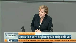 N24 Angela Merkel und die Arbeitslosenluege [upl. by Annalee]