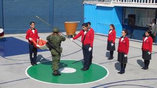 Incineración de la Bandera Nacional Colegio Oxford 2017 [upl. by Abernon]