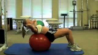 Partial SitUps Over Ball [upl. by Ermanno]