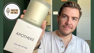 Earl Grey Bitters Candle Review amp Brand Intro  Apotheke Co  TouchTheFireTwice [upl. by Suzann]