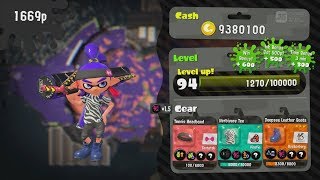 Splatoon 2  Turf War  Reaching Level 94 [upl. by Jos]