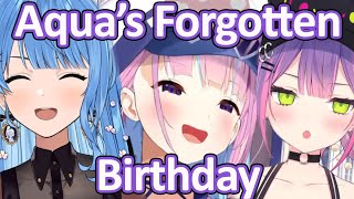 Startend Forgot About Aquas Birthday 【Hololive】 [upl. by Dhiren]