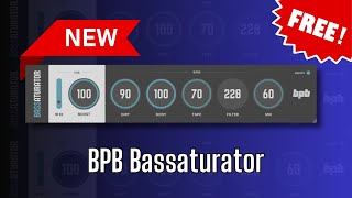 HIGH QUALITY NEW FREE Plugin BPB Bassaturator  Sound Demo [upl. by Adoh777]