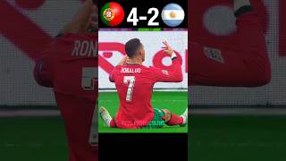 Ronaldo is angry😈  Portugal vs Argentina World Cup 2026 imaginary youtube football shorts [upl. by Yzmar76]