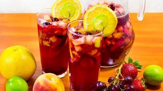 SANGRIA  RECETA FÁCIL  CENA NAVIDAD Y AÑO NUEVO  Sazón y Corazón [upl. by Osgood]