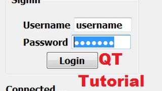 QT C GUI Tutorial 10 how to use QLineEdit as password field [upl. by Sherborne48]