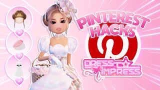 Testing VIRAL Pinterest Hacks In Dress To Impress  ROBLOX [upl. by Eyla]