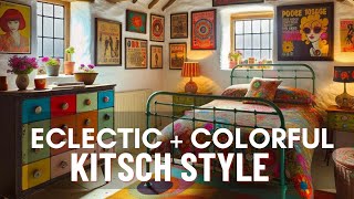 Colorful Eclectic Maximalist Retro Kitsch Home Decor Guide [upl. by Gahan]